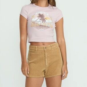 Billabong Free Fall Corduroy Shorts - Tan